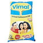 Vimal  Refined Cottonseed Oil - Enriched With Vitamin A & D, For Cooking 1 L