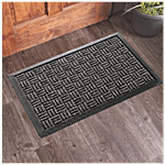 Cocotuft Door/Floor Mats - Rubber Moulded, 9mm Thick,, Parquet Design, Dark Grey 1 pc 