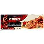 Walkers White Chocolate & Raspberry Biscuits - With Natural Ingredients, Baked, Delicious Cookies 150 g