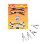 Hazel Steel Cloth Clip - Easy To Use, High Quality, Durable, Silver 12 pcs