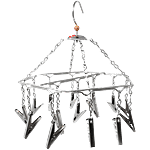 Hazel Steel Cloth Hanger - With Clips, High Quality, Easy To Use, Durable 15 pcs