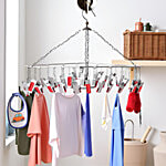Hazel Steel Square Hanger - With Clips, High Quality, Lightweight, Durable 25 pcs