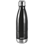 Milton Duo DLX 1000 Thermosteel Hot & Cold Water Bottle - Durable, Leak Proof, Black 1 L 