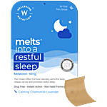 Wellbeing Nutrition Melts Into A Restful Sleep Oral Thin Strips - Melatonin 10mg, Calming Chamomile Lavender 60 g (30 pcs x 2 g each)