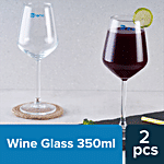 bb home Wine Glass Set - Havana 350 ml (Set of 2)