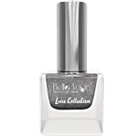 Bella Voste Sand Holo Premium Nail Enamel Luxe Collection - Toxin Free, Rich Colour Payoff 10 ml Grey/Black- 404
