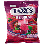 Fox's Crystal Clear Berries Flavoured Candy - Wildberry, Raspberry & Black Cherry 90 g