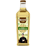 Maanik Refined Groundnut Oil - Enriched With Vitamin A & D, Ideal For Cooking 1 L Bottle