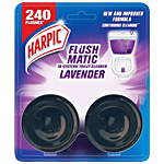 Harpic Flushmatic In-Cistern Toilet Cleaner Block - Lavender 100 g 