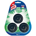 Harpic Flushmatic In-Cistern Toilet Cleaner Block, Citrus 50 g each (Pack of 3)