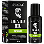 Mancode Patchouli Beard Oil - With Pure Ingredients, Natural Blended, Reduces Dryness 60 ml