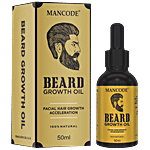 Mancode Beard Growth Oil - With 100% Natural Ingredients, Promotes Hair Growth 50 ml