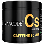 Mancode Caffeine Face Scrub - With Coffee, Aloe Vera, Olive & Almond Oil 100 g 