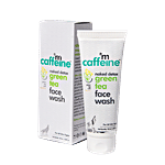 mCaffeine Vitamin C Green Tea Face Wash - With Hyaluronic Acid, Dirt Removal, Soap Free Cleanser 100 ml