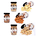 Kitchen Grocery Dry Fruits Combo - Cashew Nut, Almond & Pistachio, Vacuum Packed 600 g (Pack of 3)