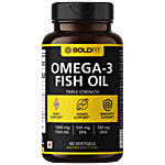 Boldfit Omega 3 Fish Oil Capsule - For Joint & Bone Support 60 pcs 