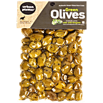Urban Platter Chalkidiki Variety Green Olives - With Wild Oregano 500g 