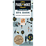 Paul And Mike 87% Dark Vegan Chocolate - No Refined Sugar, Natural 68 g
