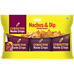 Cornitos Nacho Crisps & Dip - No Preservatives & Gluten Free, Healthy Snacks 3 pcs