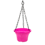 Klassic Hanging Pot With Chain - Pink, 20 cm, Blessing 4 pcs