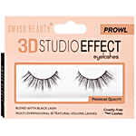 Swiss Beauty 3D Studio Effect Eyelashes - Prowl, Premium Quality, Cruelty-Free 5 g 