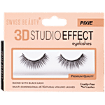 Swiss Beauty 3D Studio Effect Eyelashes - Pixie, Premium Quality, Cruelty-Free 5 g 