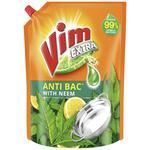 Vim Dishwash Anti Bac Liquid, Neem