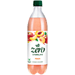 Paper Boat Zero Sparkling Water - Peach 600 ml Bottle