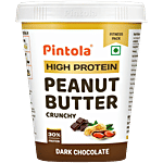 Pintola Dark Chocolate Peanut Butter - Crunchy, With Added Whey Protein 1 kg