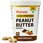 Pintola Dark Chocolate Peanut Butter - Crunchy, With Added Whey Protein 1 kg