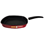 Macclite Alpha Die Cast Non-Stick Aluminium Grill/Fry Pan - Induction Friendly, 220 mm, 2.6 mm 1 L