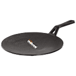 Ironium Pre-Seasoned Cast Iron Roti/Chapati Tawa - With Handle, 25 cm, 6 mm 1 pc