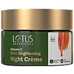 Lotus Botanicals Vitamin C Skin Brightening Night Crème - For All Skin Types, Non-comedogenic 50 g
