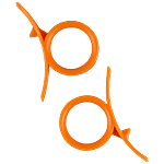 Fackelmann Citrus & Orange Fruit Plastic Peeler - High Quality, 5.4 cm 1 pc 
