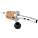 Fackelmann Free Flow Pourer With Cap, For Easy Liquid Pouring, Rust Free Hygienic Easy Control, Cork Mechanism For Effective Stopping 1 pc 