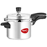 Pigeon by Stovekraft Stainless Steel Pressure Cooker - With Induction Base, Outer Lid, Silver 3 L 