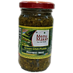 Menu Maker Green Chili Pickle 250 g Jar