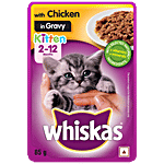 Whiskas Chicken In Gravy Kitten Wet Cat Food - 2-12 Months 85 g Pouch