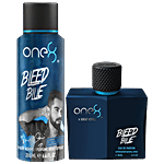 One8 By Virat Kohli Eau De Parfum & Body Spray - Bleed Blue, Long Lasting Fragrance, For Men 2 pcs