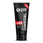 Beardo Activated Charcoal Face Scrub - Deep Pore Cleaning, Removes Dirt, Impurities, For Men 100 g Tube