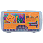 Navneet Youva Premium Oil Pastel Colours - Pigmented & Smooth, Convenient Grip 12 pcs 