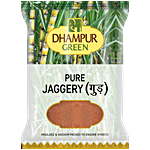 Dhampur Green Jaggery/Gur - Vacuum Packed 1 kg Pouch