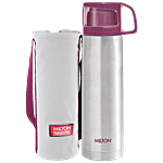 Milton Glassy Vacuum Flasks - Leakproof, Break Resistant, Pink 1 L (1 pc)