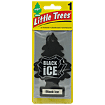 Little Trees Black Ice Scent Air Freshener For Vehicle - Aromatic & Natural, Smell Of Woods, Product Of USA 30 g
