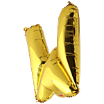 Buy Bvishal Foil Alphabet Balloon - Letter W, Party Decor, For Birthday ...