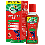 Zandu Ortho Vedic Oil - Provides Relief From Joint, Muscle & Knee Pain 100 ml (Get 20 ml Extra)