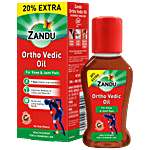 Zandu Ortho Vedic Oil - Provides Relief From Joint, Muscle & Knee Pain 50 ml (Get 20% Extra)