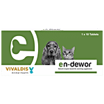 Vivaldis Endewor - Natural Enzyme & Probiotic Based De-wormer, For Dogs & Cats 1 pc (Pack of 10)
