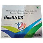 Health OK Multivitamin & Mineral Tablets - For Energy & Overall Health With Added Immunity, Health Supplement 15 pcs (Pack of 2)
