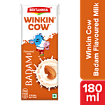 Britannia Winkin Cow Badam Flavoured Milk - Rich In Calcium & Protein 180 ml 